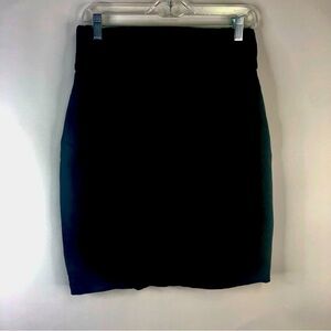 Banana Republic black pencil skirt band waist  back zip 4